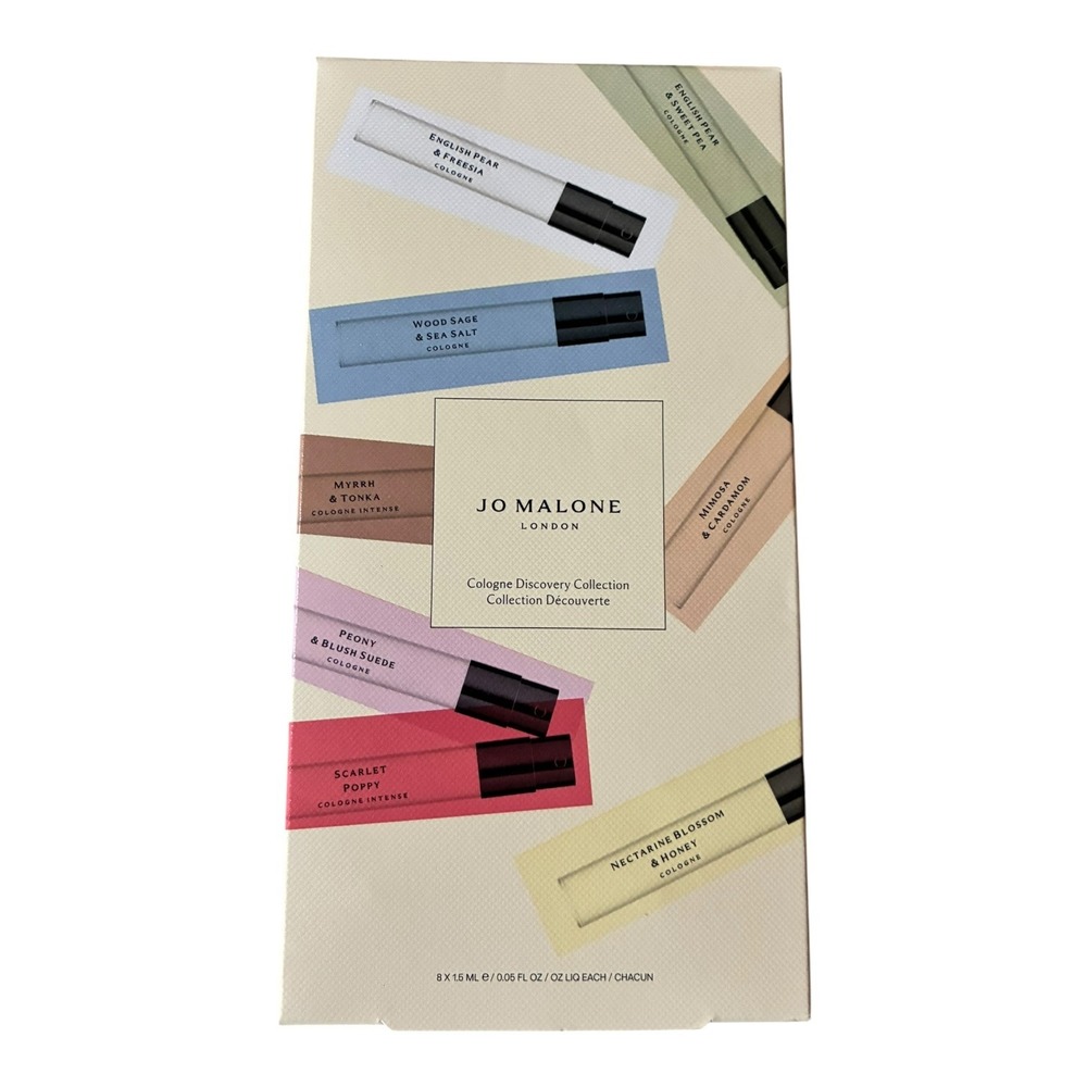 Jo Malone London Cologne Discovery Collection 8pc Vial Set NIB Gift Fragrance